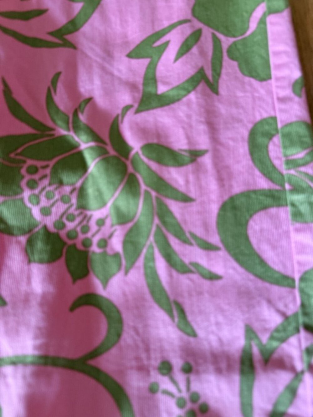 Trina Turk Womens Pink & Green Tropical Print Lightweight Denim Pants 34x30 - Picture 3 of 9